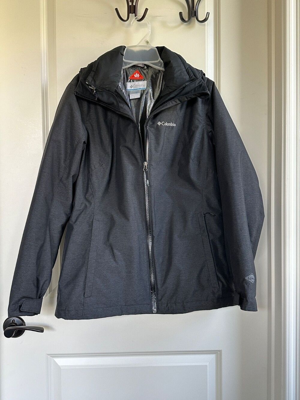 Columbia Omni Heat Black Jacket Women's Size Large